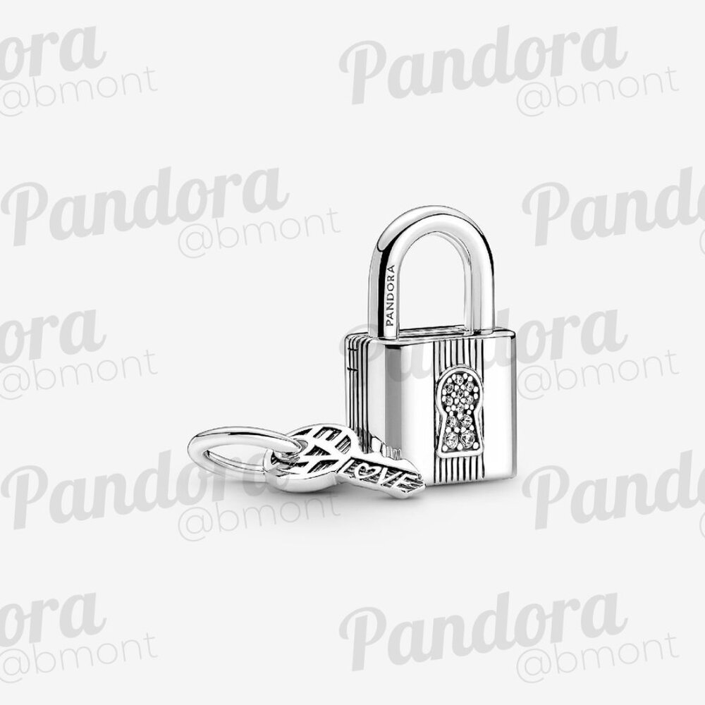 Pandora Padlock and Key Dangle Charm